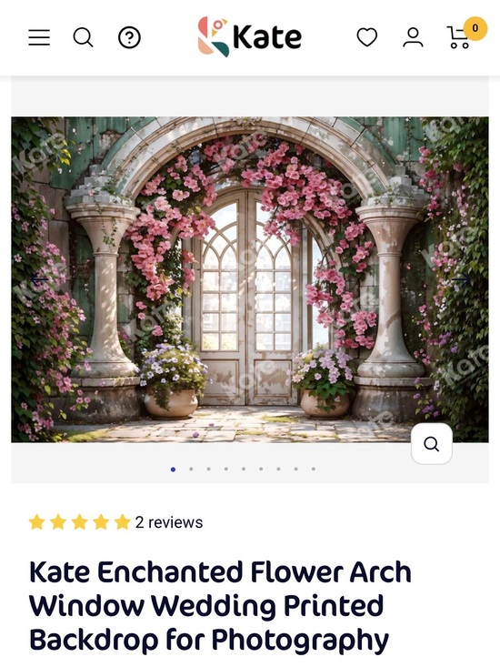 Kate Backdrop Other - Kate Photography Backdrop Enchanted Flower Arch Window 10’x8’